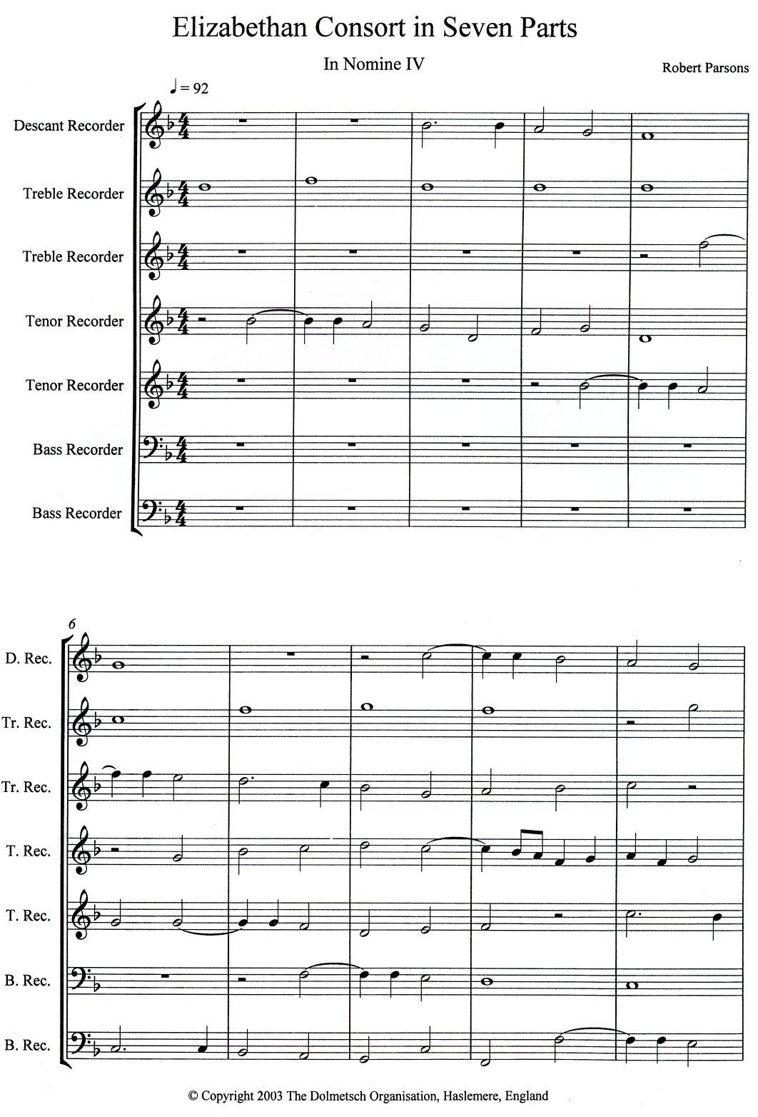 Elizabethan Consort (iv)