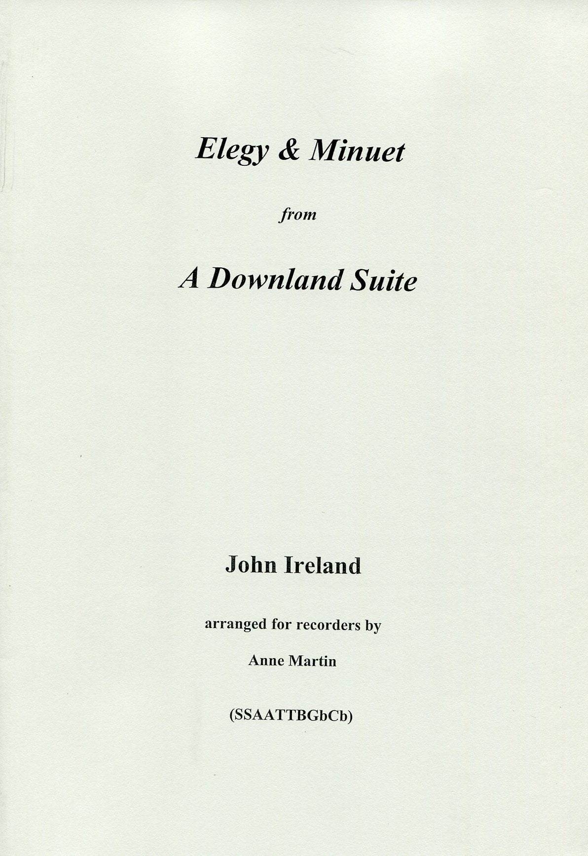 Elegy & Minuet from A Downland Suite