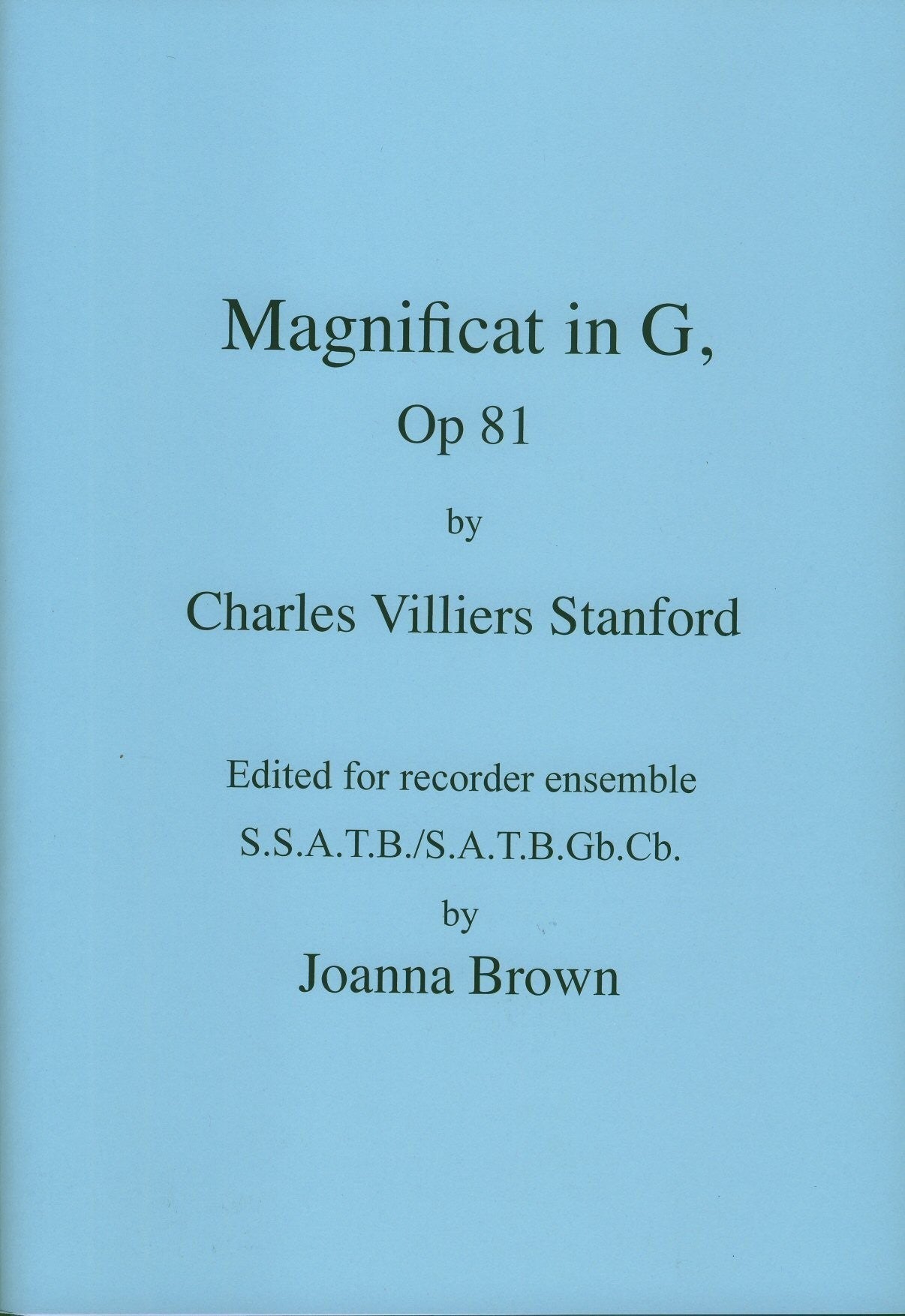 Magnificat in G, Op 81