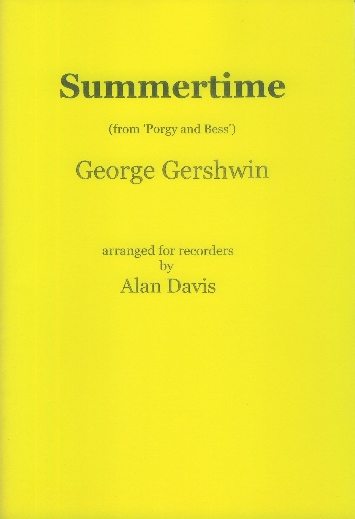 Summertime from "Porgy and Bess"