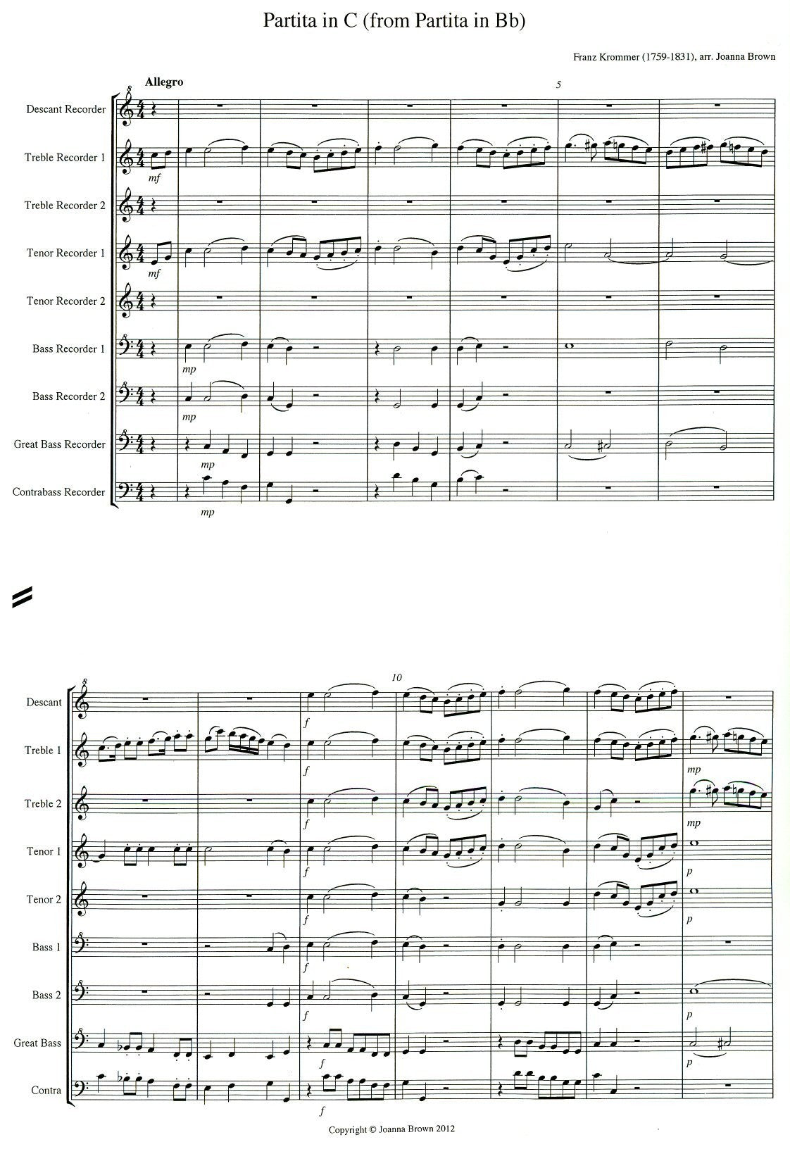 Partita in C (from Partita in Bb)