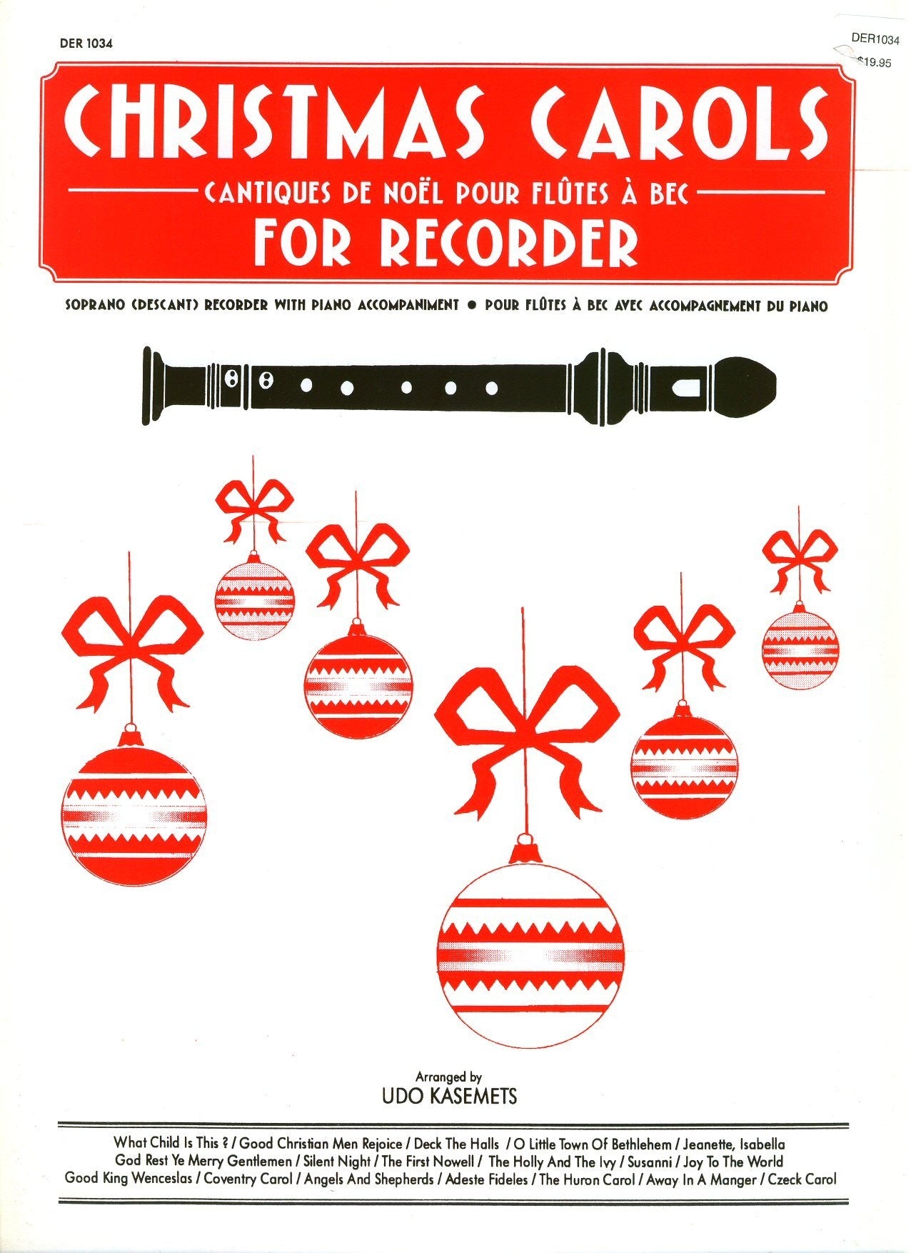 Christmas Carols for Recorder