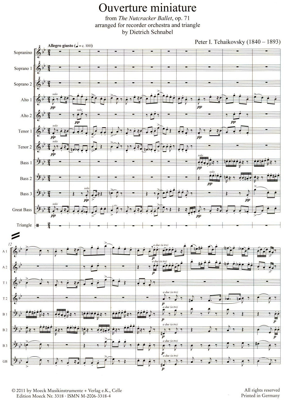 Ouverture miniature from The Nutcracker Ballet  Op 71