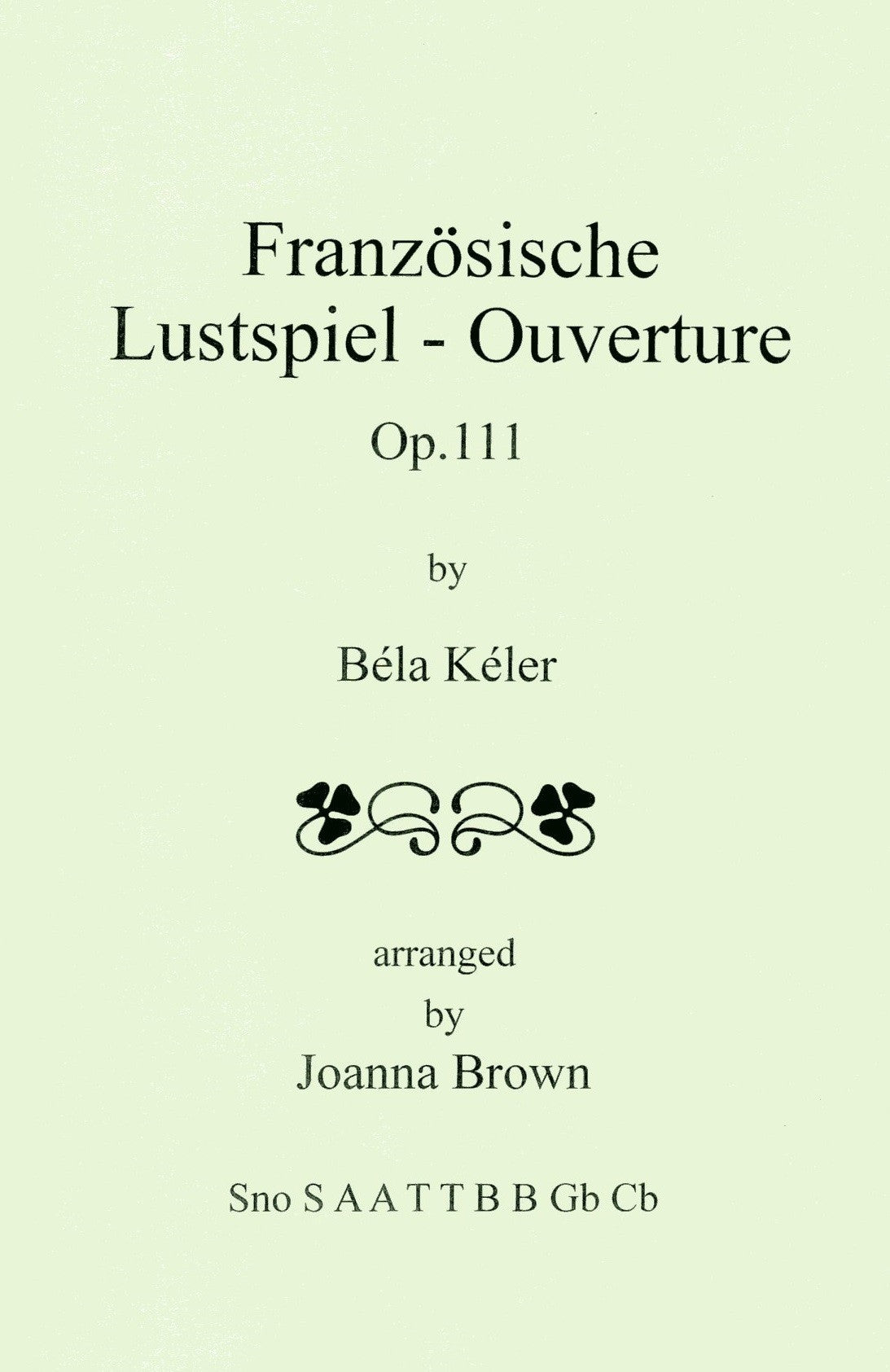 Lustspiel Ouverture, Op 111
