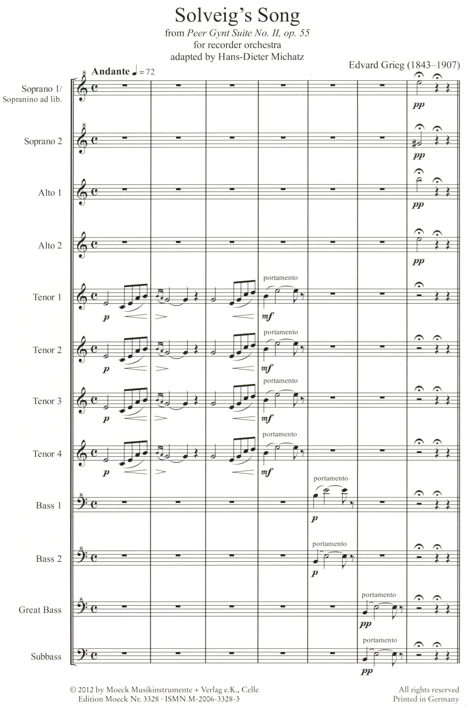 Solveig's Song from peer Gynt Suite No 2, Op 55