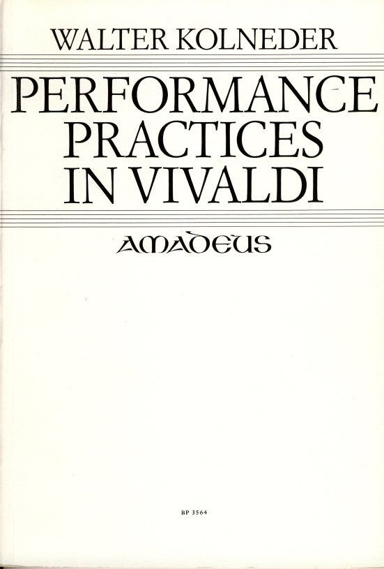 Performance Practices in Vivaldi