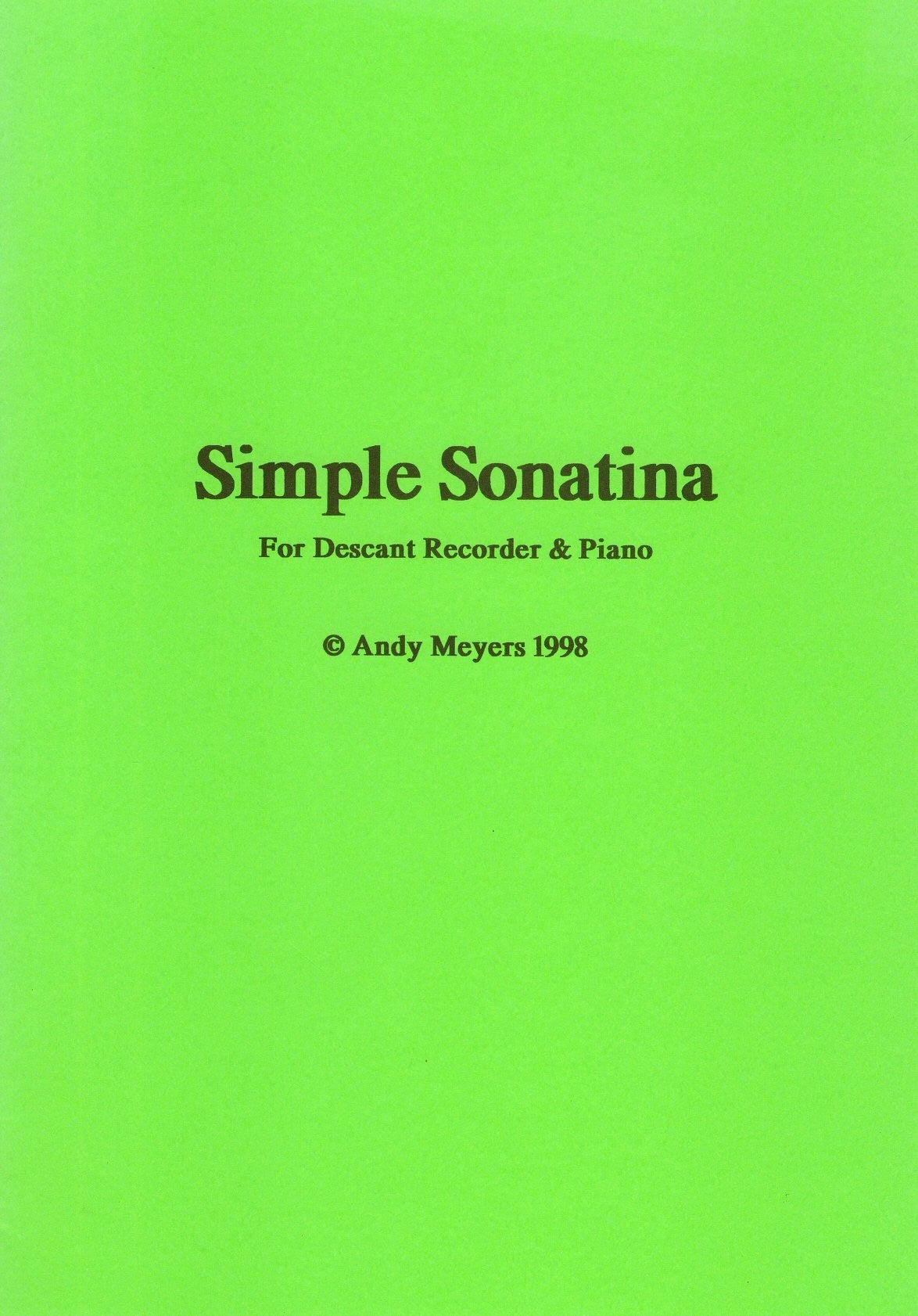 Simple Sonatina