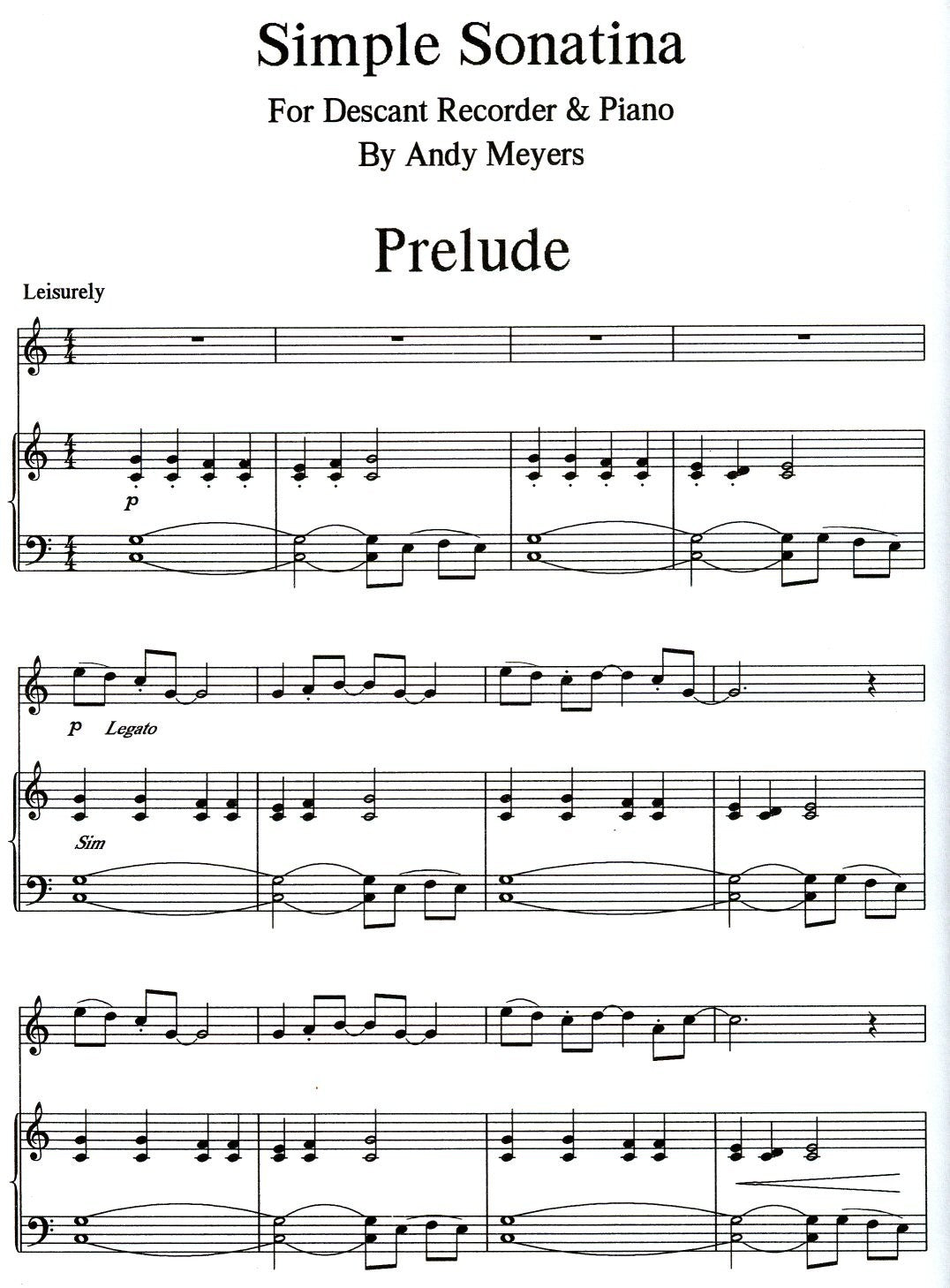 Simple Sonatina
