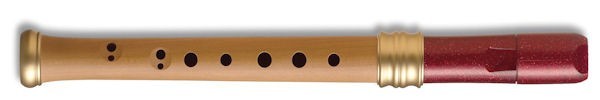 Adri's Dream Descant Recorder, Pearwood body/Red glitter headjoint