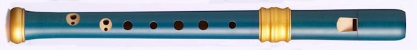 Adri's Dream Descant Recorder in Blue Pearwood