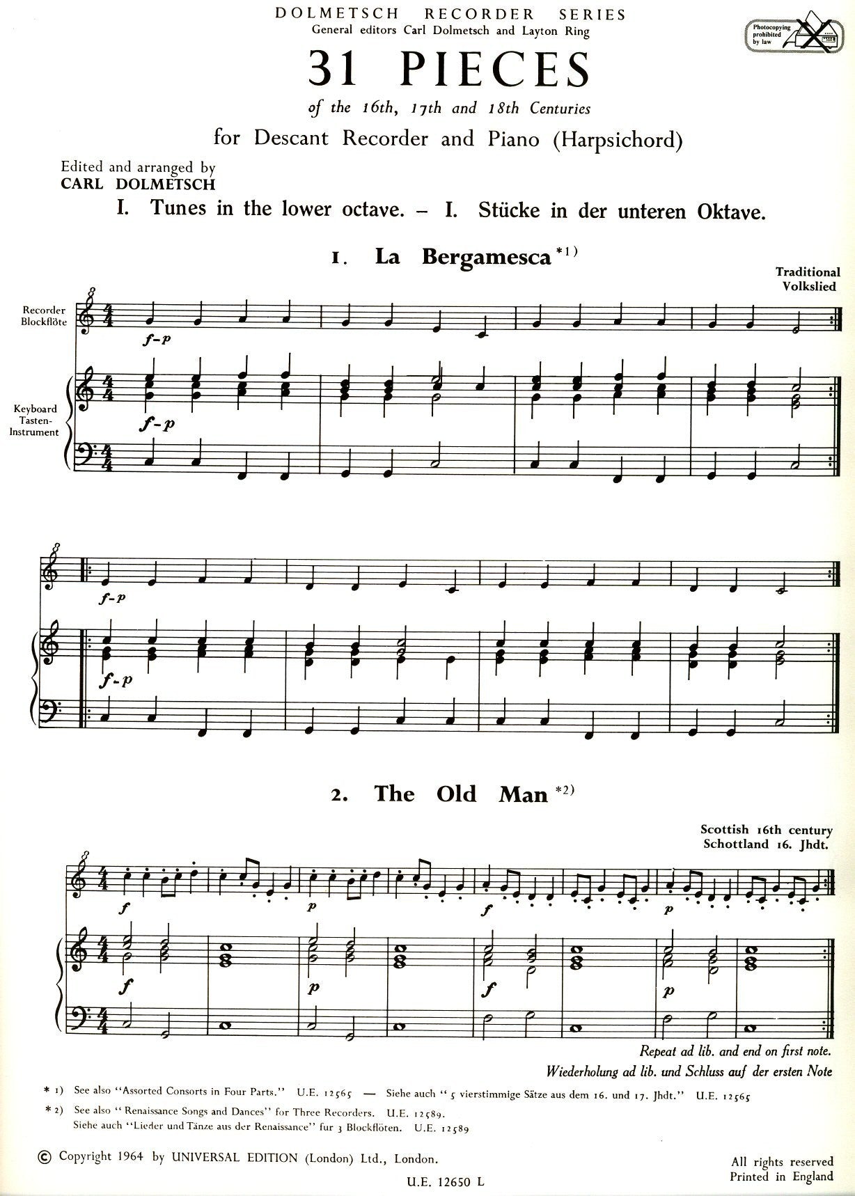 31 Pieces of the 16th-18th centuries