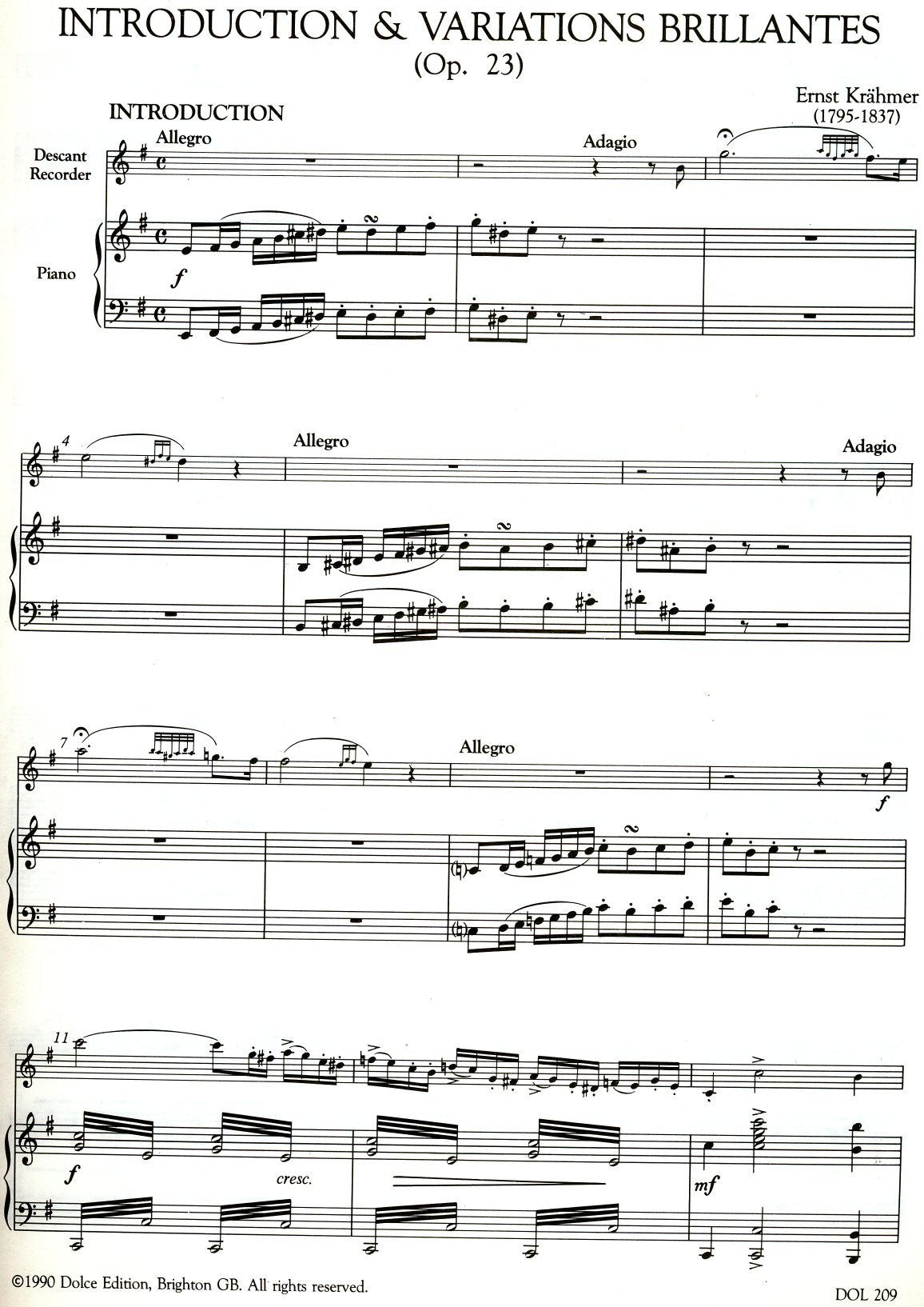 Introduction & Variations Brillantes