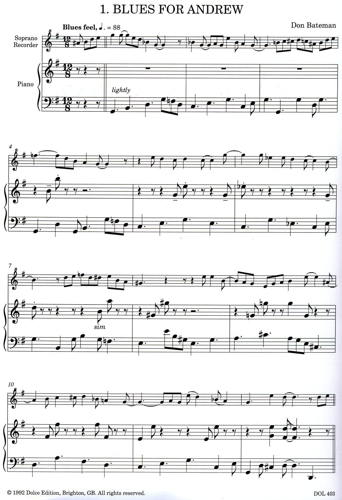 Solos in Swing Pieces in Jazz styles
