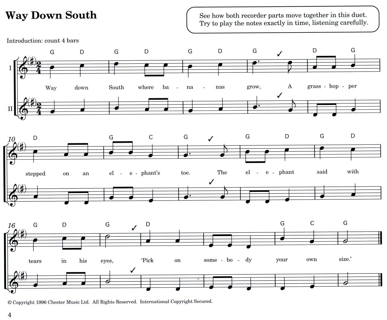 Recorder Duets from the Beginning
