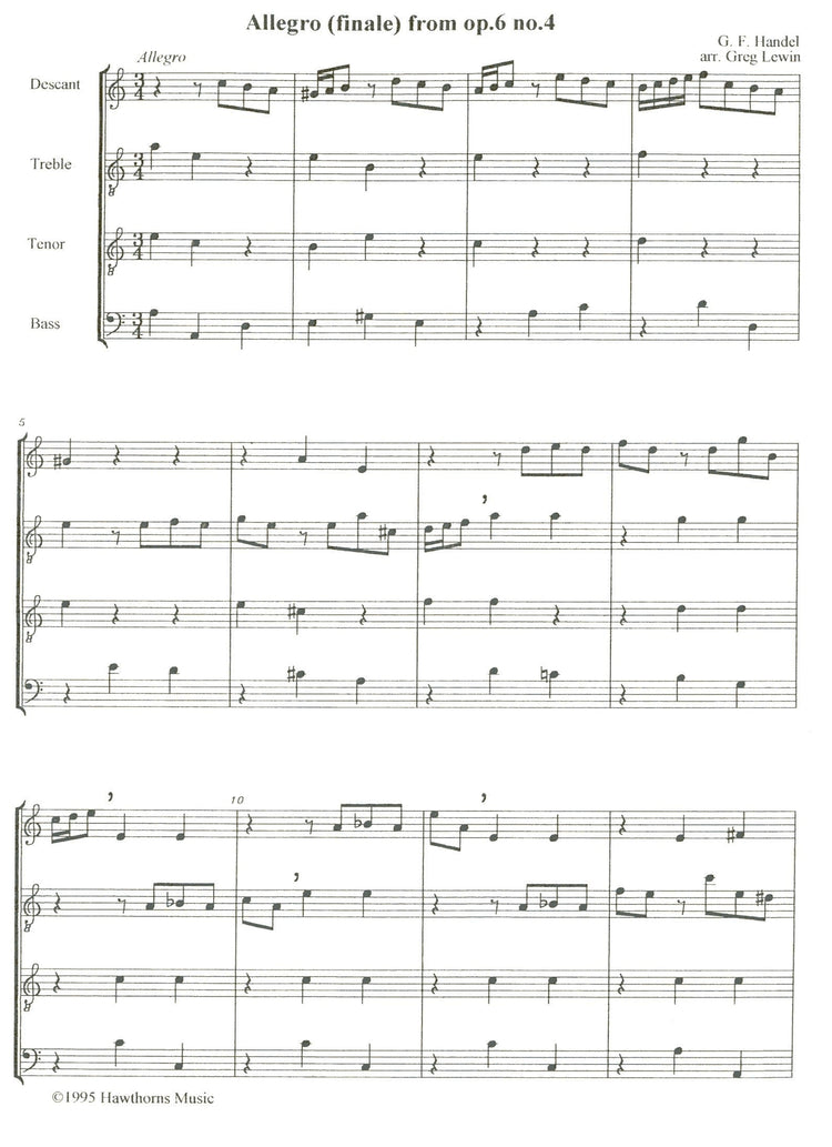 Allegro from Op. 6 no. 4