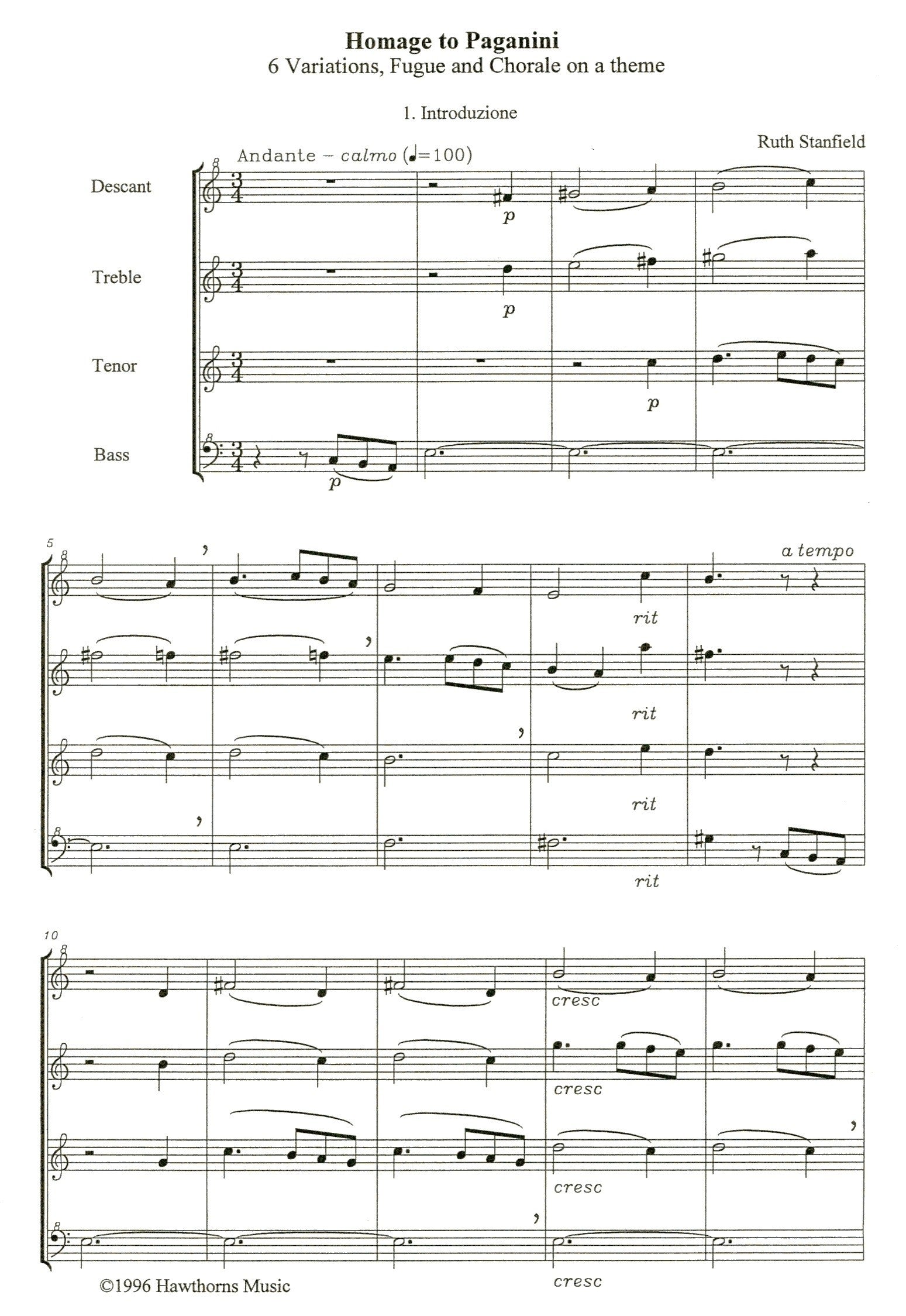 Homage to Paganini