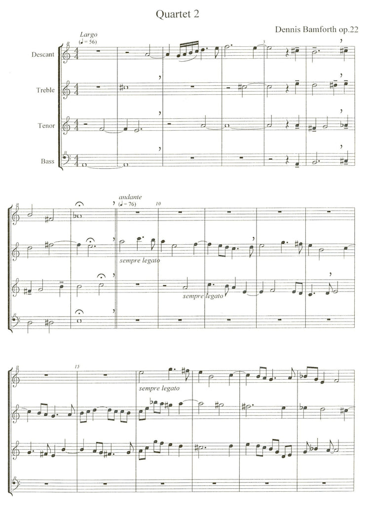 Quartet 2 Op. 22
