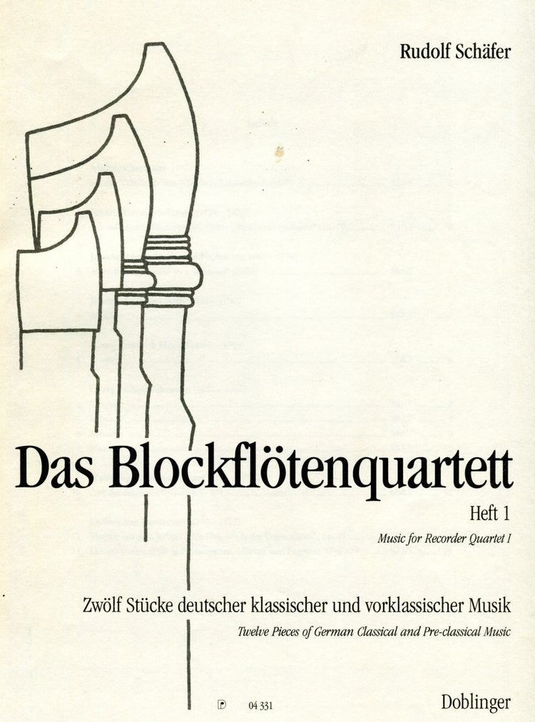 Music for Recorder Quartet I: 12 Pieces of German Classical and Pre-Classical Music
