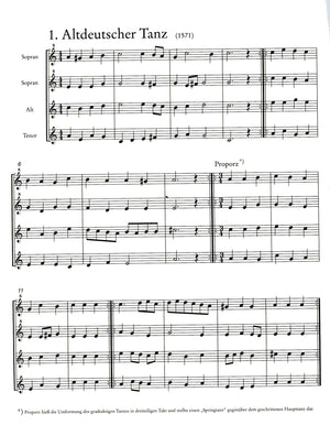 Music for Recorder Quartet I: 12 Pieces of German Classical and Pre-Classical Music