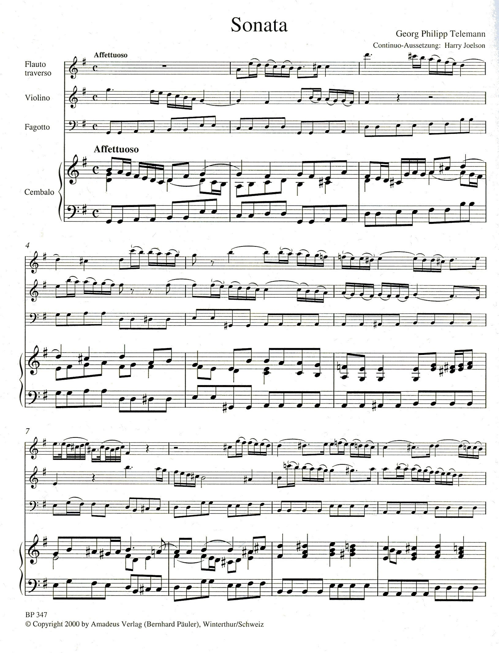 Quartet in G Major