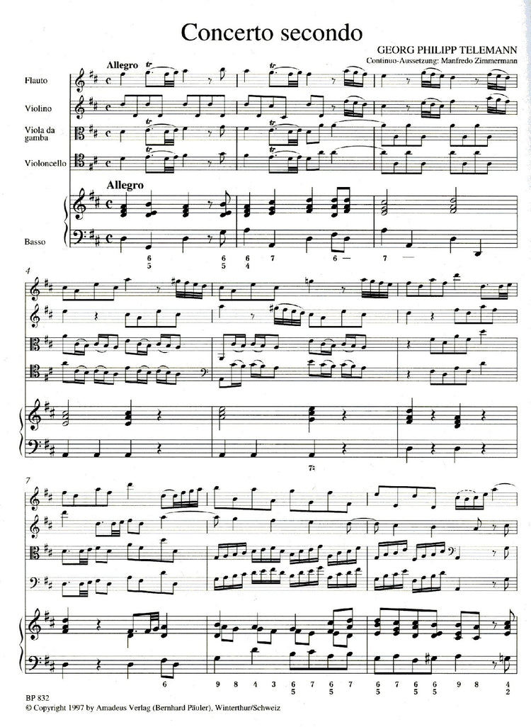 Paris Quartet no 2 in D Major