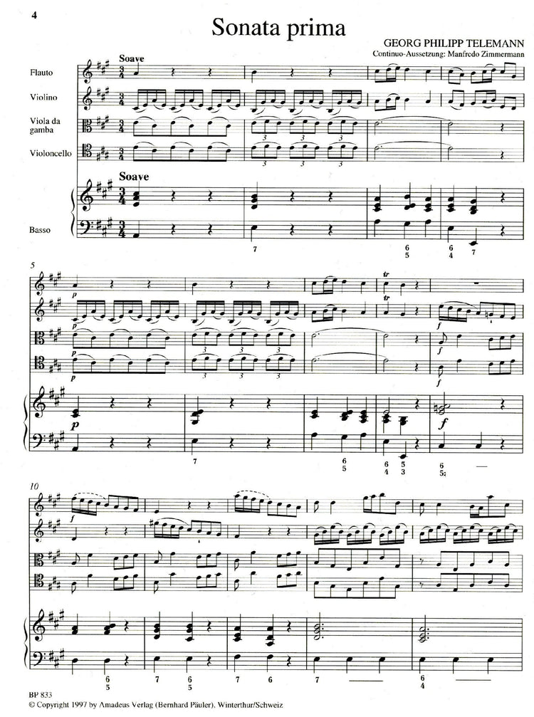 Paris Quartet no. 3 in A Major