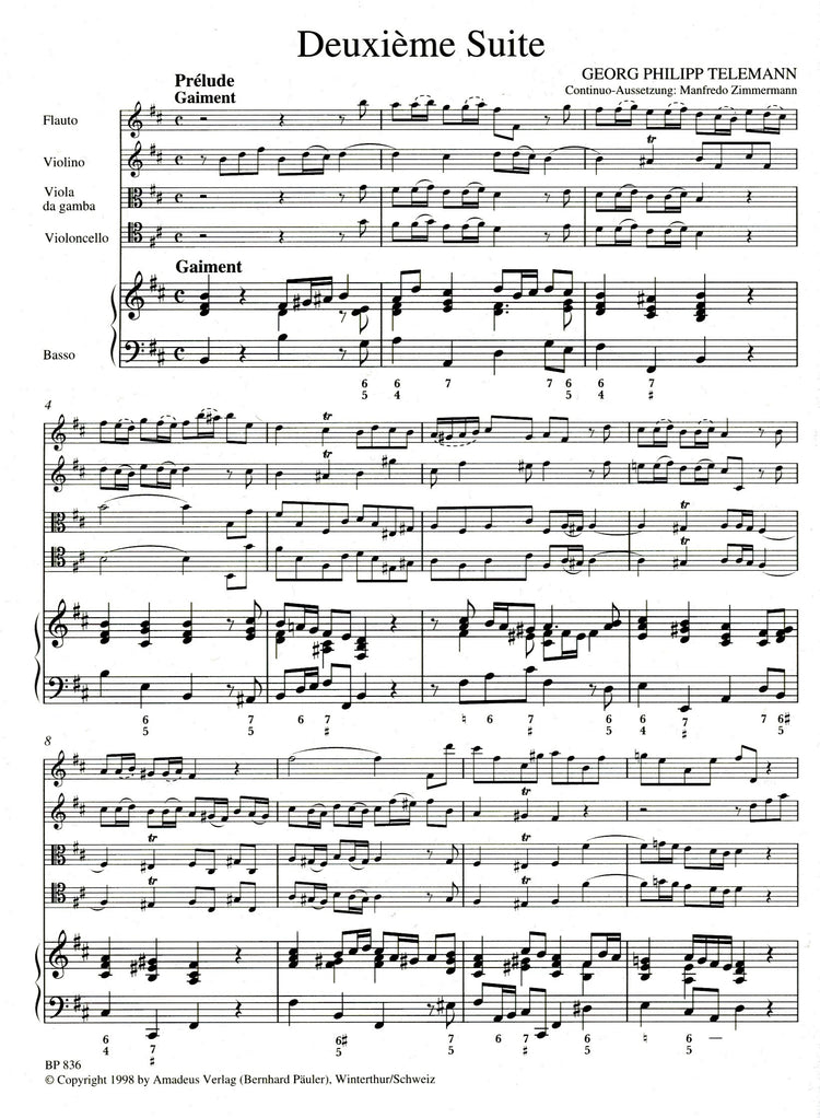 Paris Quartet no. 6 in b minor