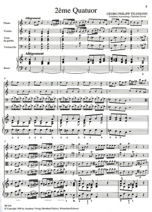 Paris Quartet no. 8 in a minor