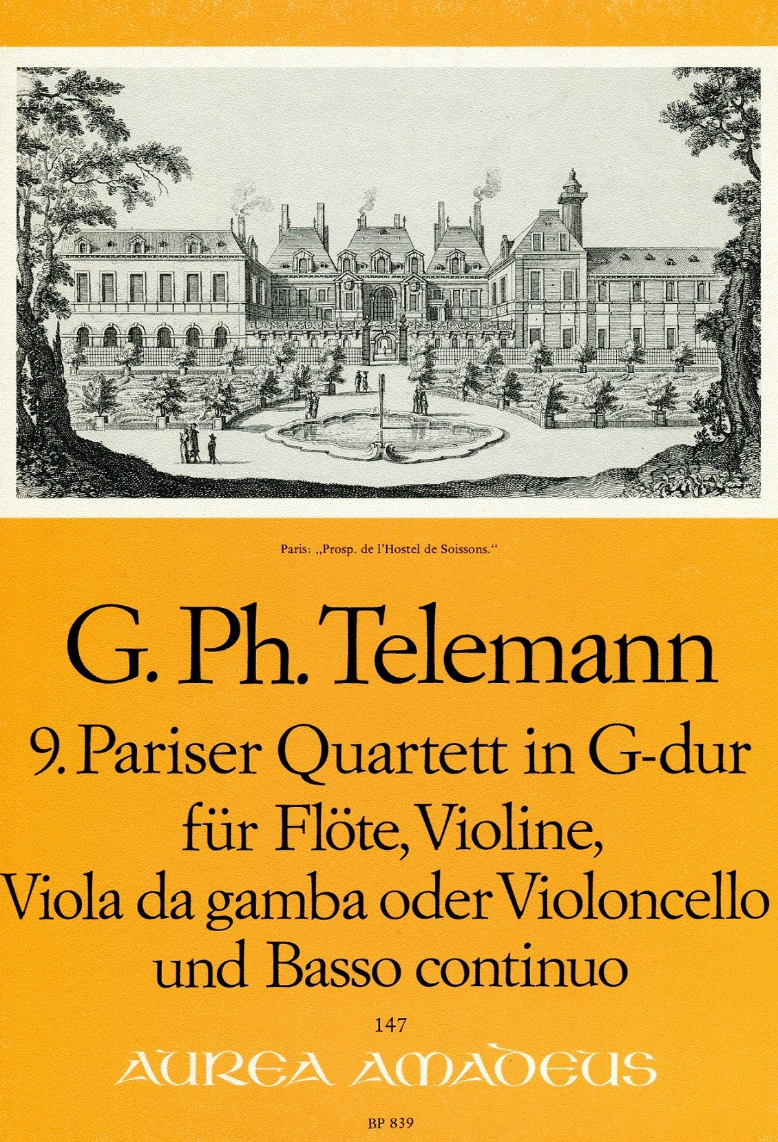 Paris Quartet no. 9 in G Major