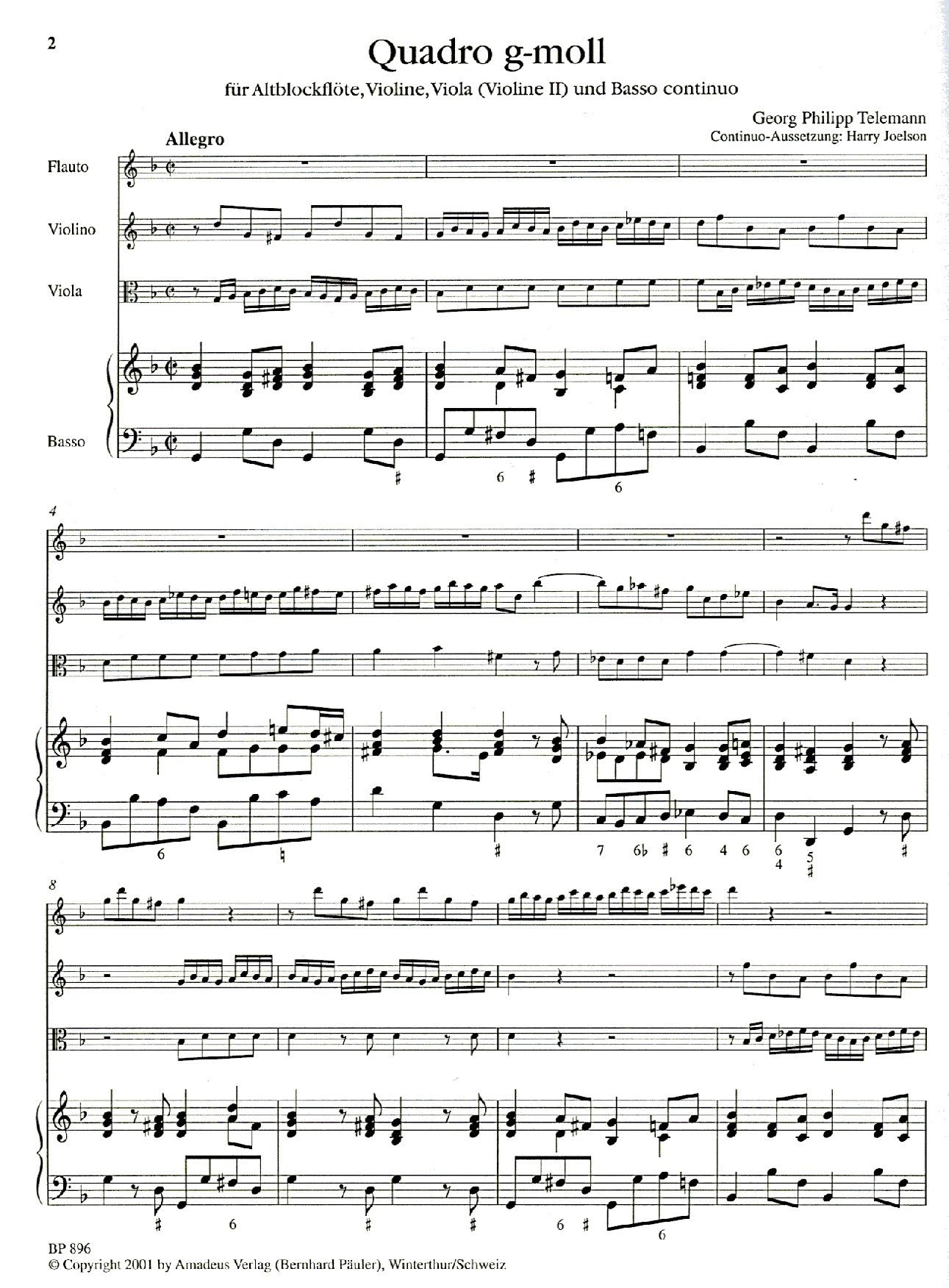 Quartet in g minor