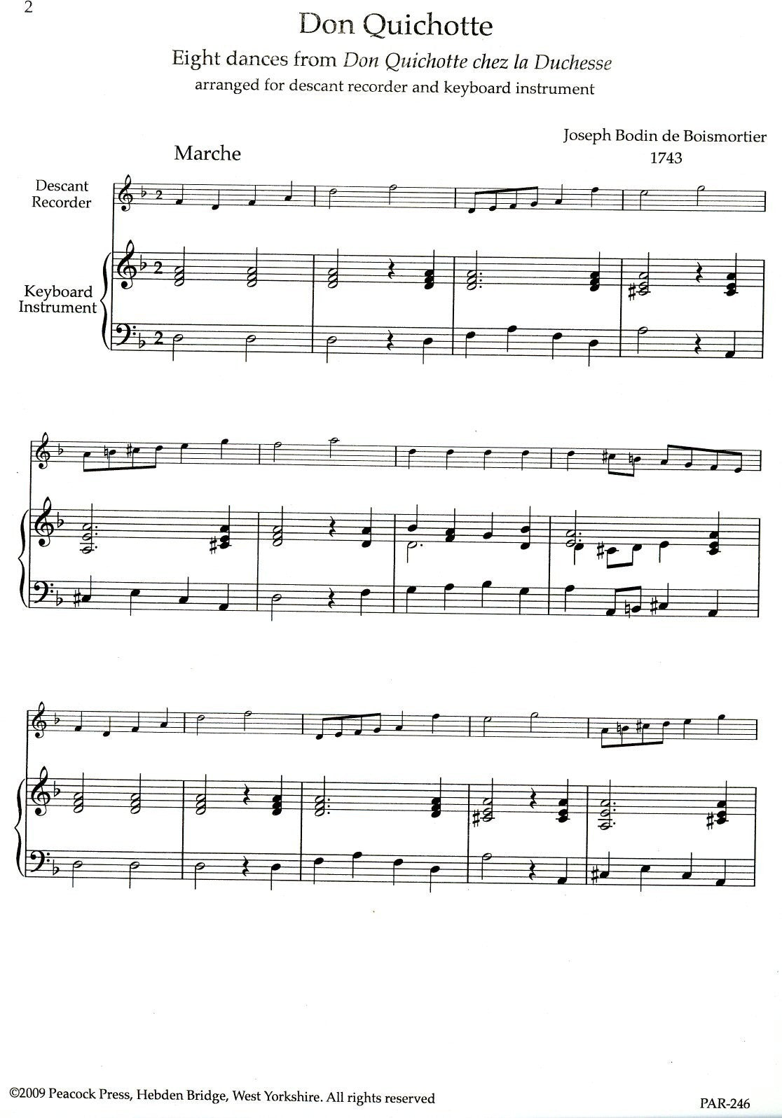 Don Quichotte, Eight dances from Don Quichotte chex la Duchesse