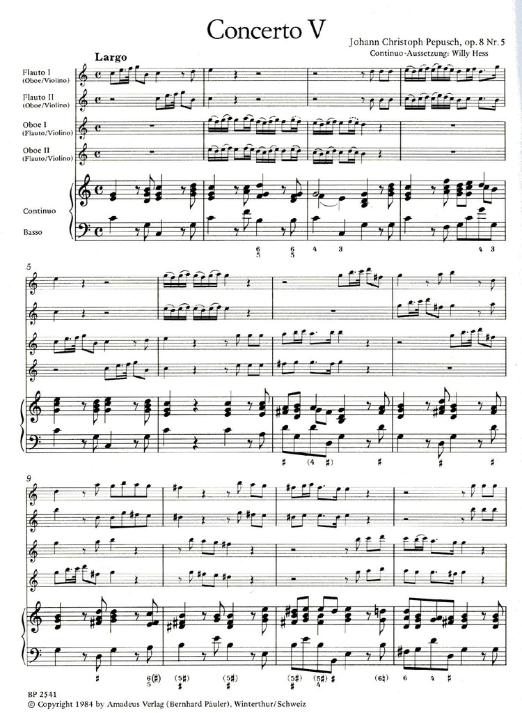 Six Concertos Op. 8/5