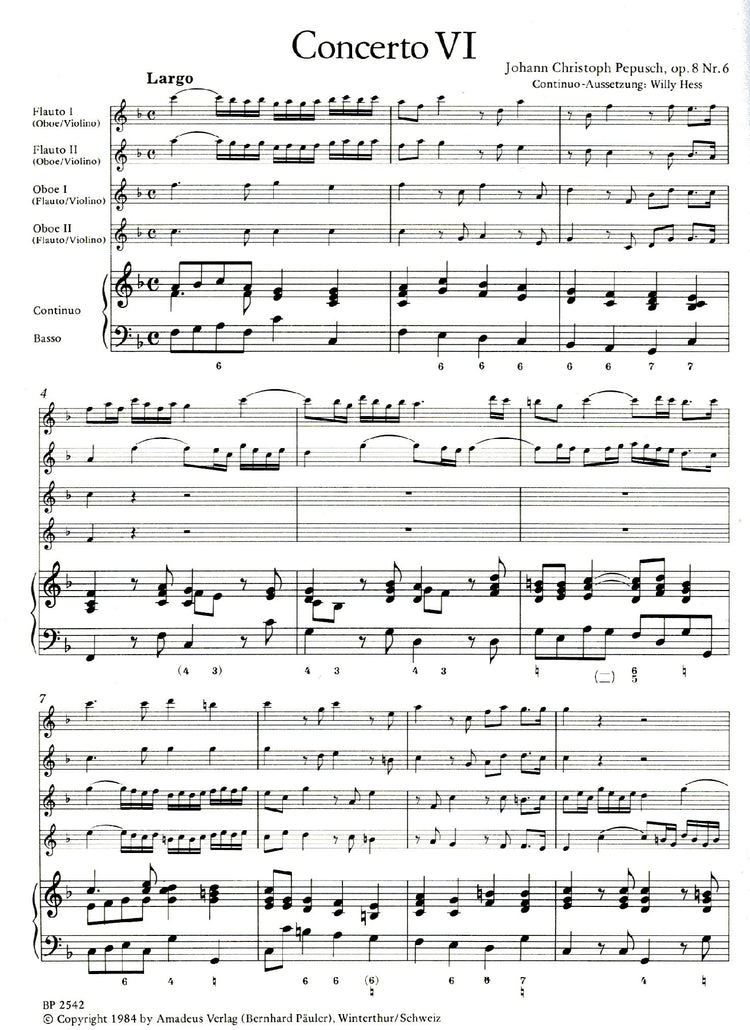 Six Concertos Op. 8/6