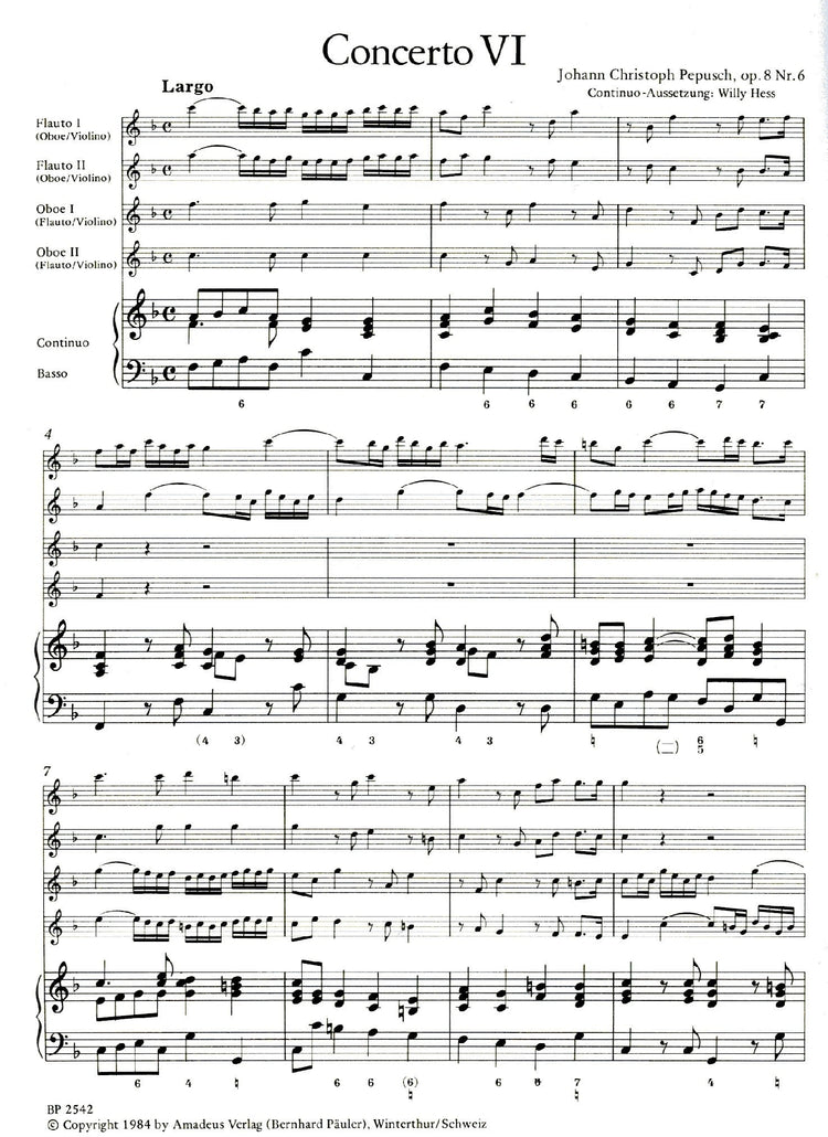 Six Concertos Op. 8/6