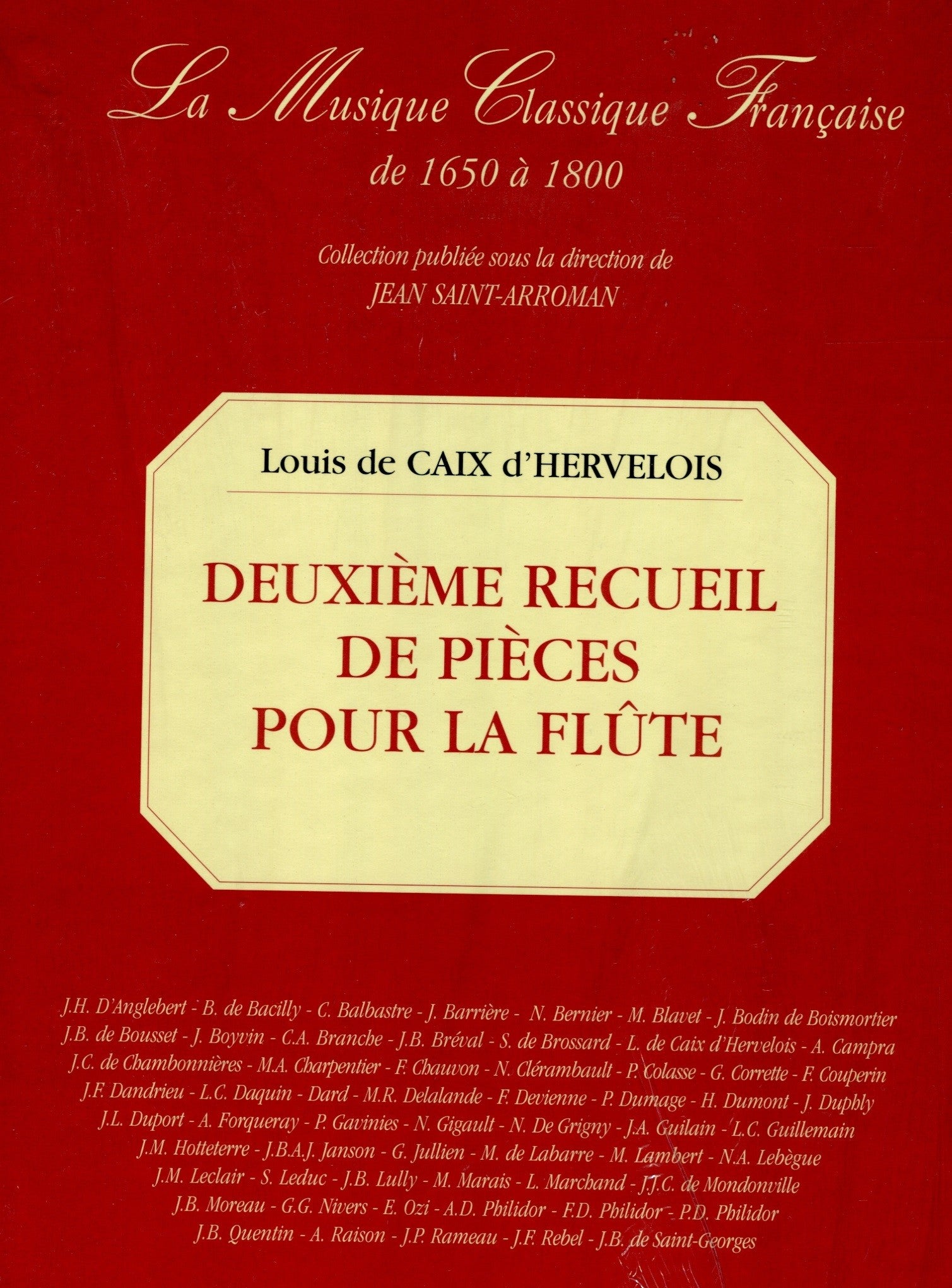Deuxième Recueil de Pièces pour la Flûte avec la Basse.  Paris 1731