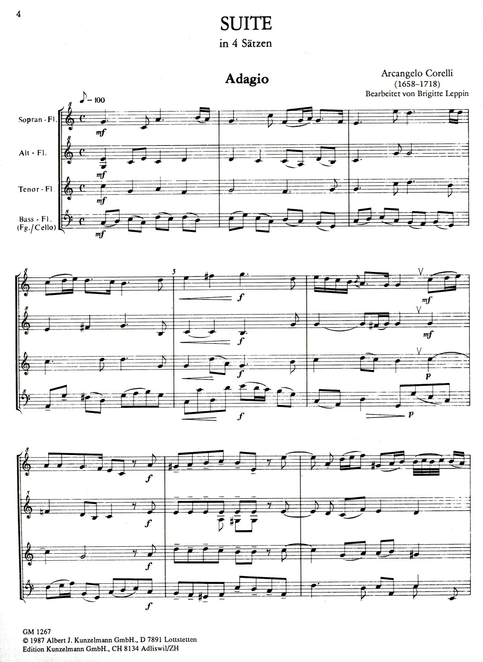 Suite in 4 movements/2 Trios