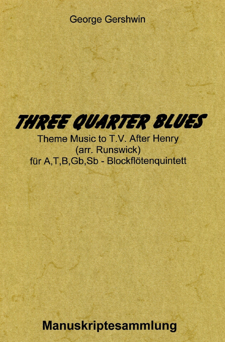 Three Quarter Blues: Theme Music to TV After Henry