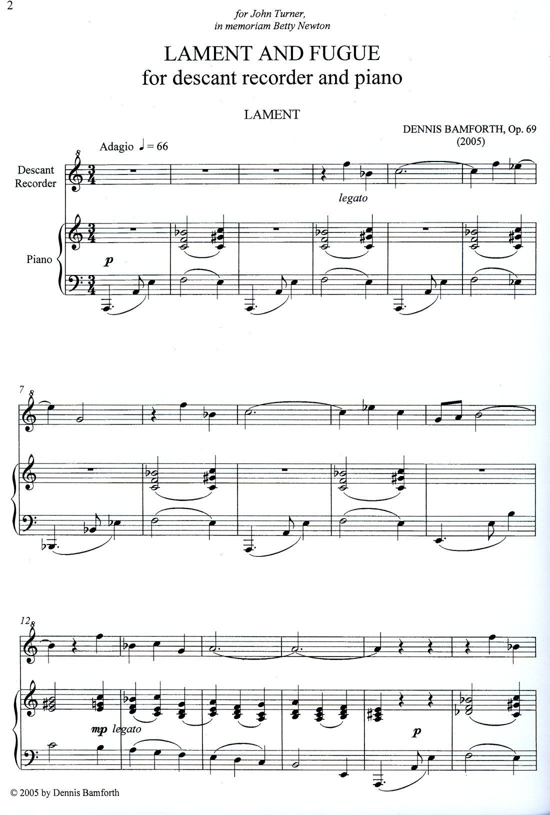 Lament and Fugue