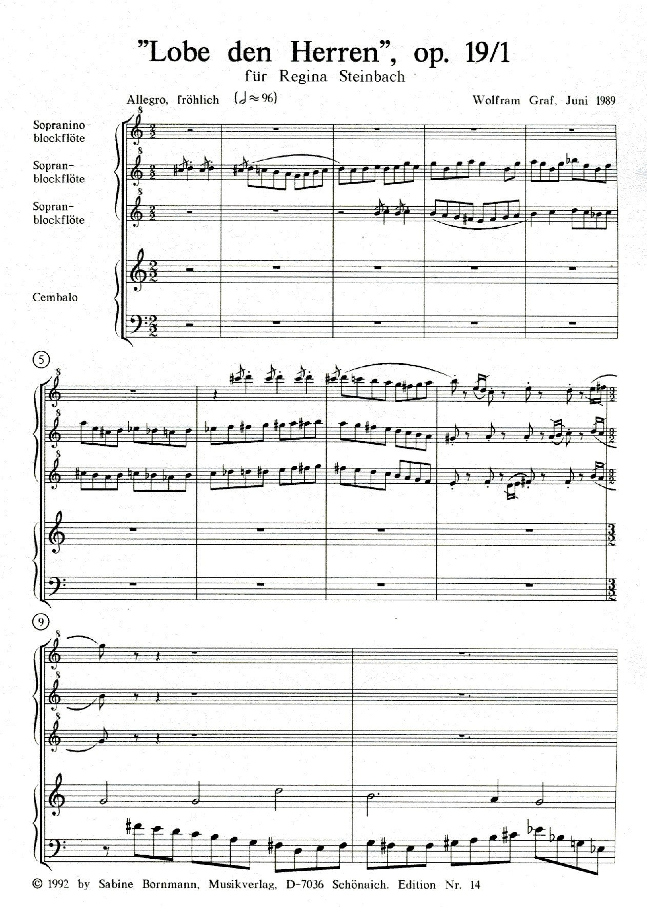Choral Suite Op. 19