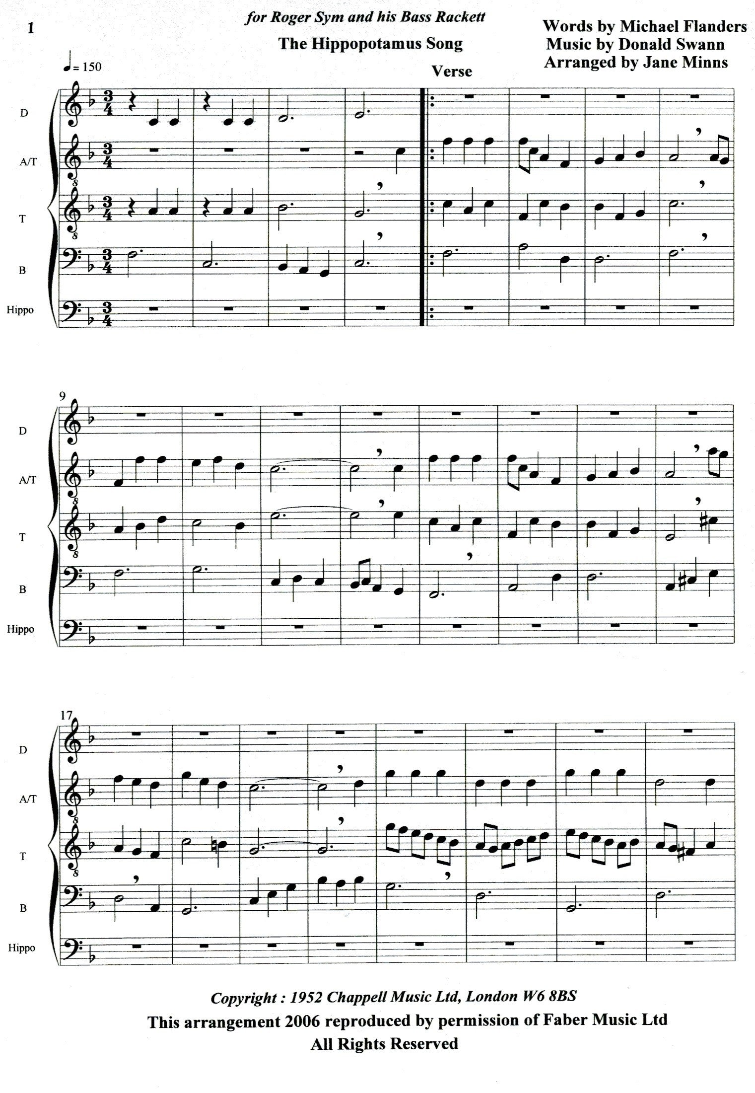 The Hippopotamus Song