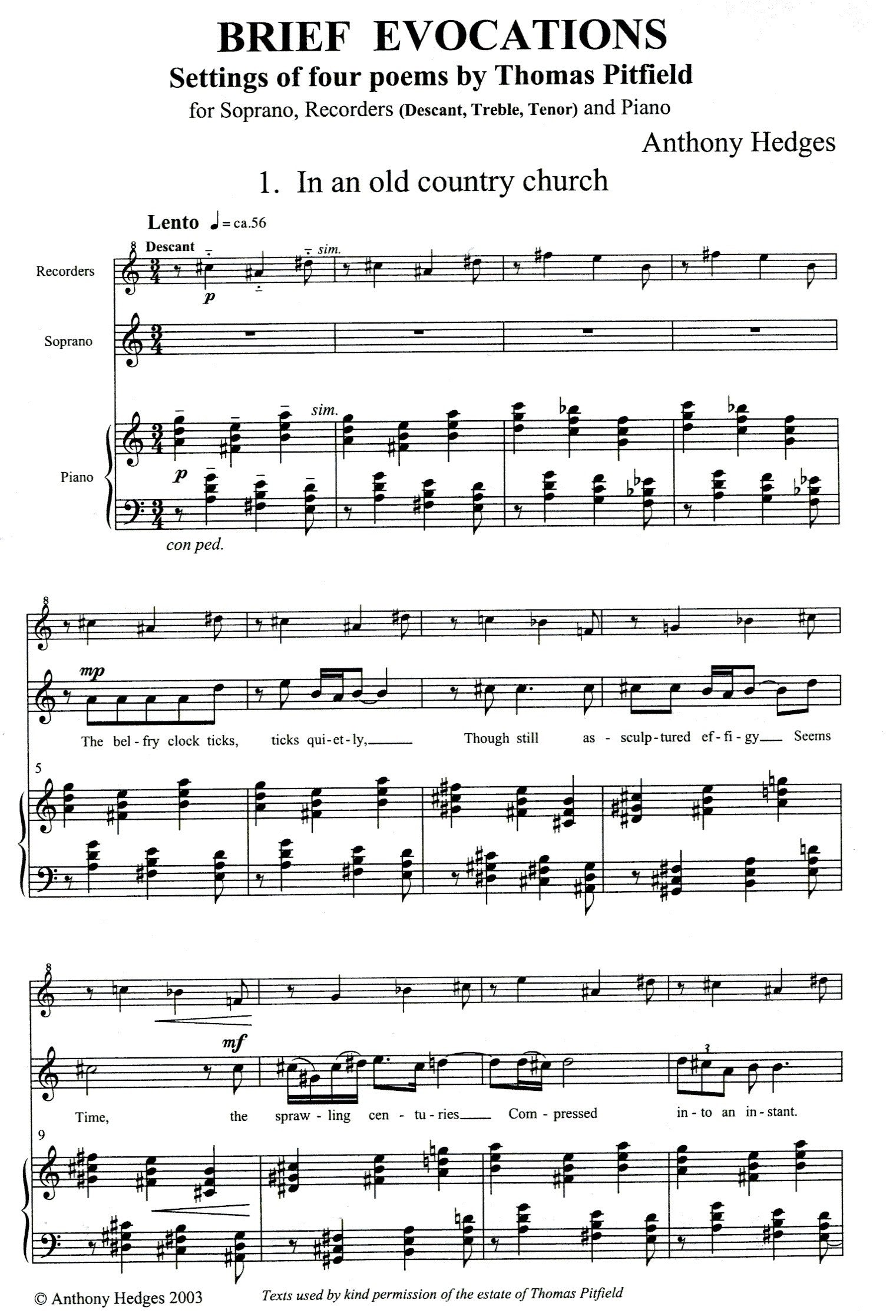 Brief Evocations