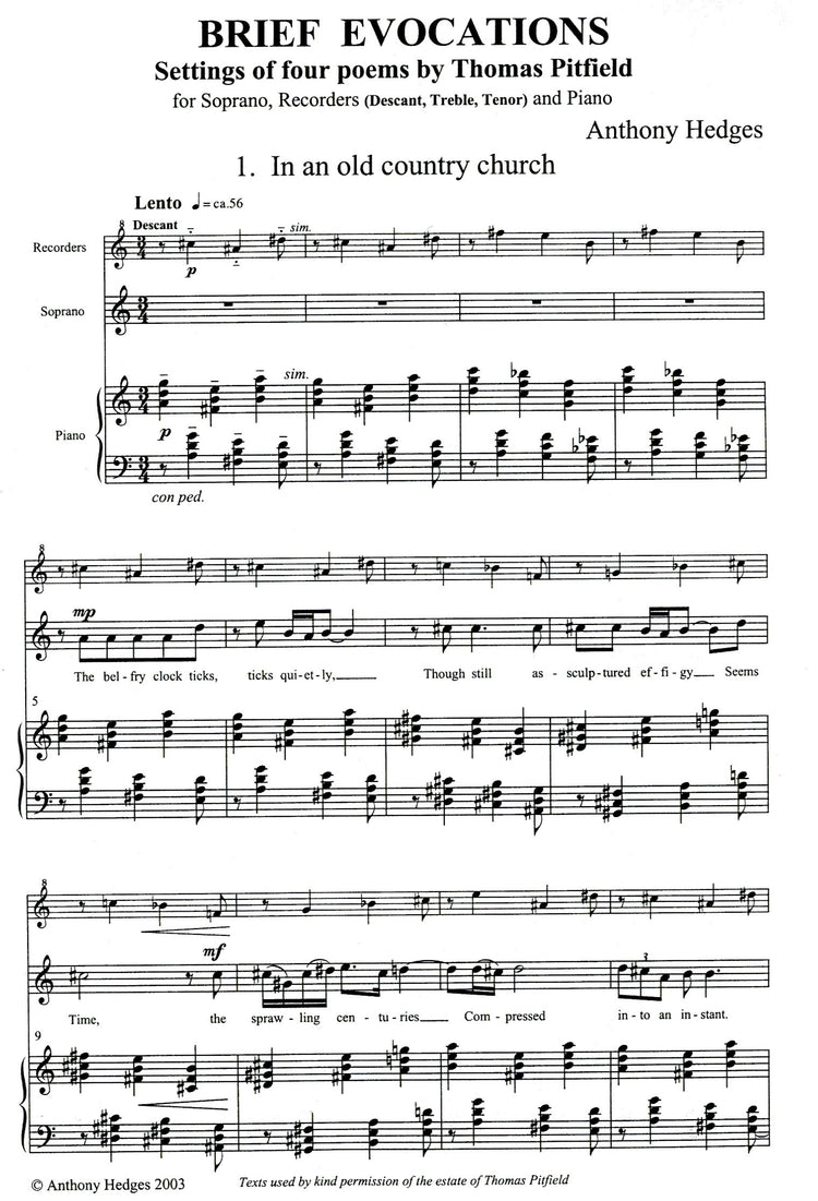 Brief Evocations