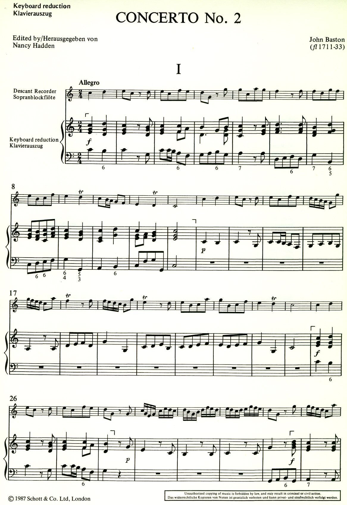 Concerto No 2 in C Major