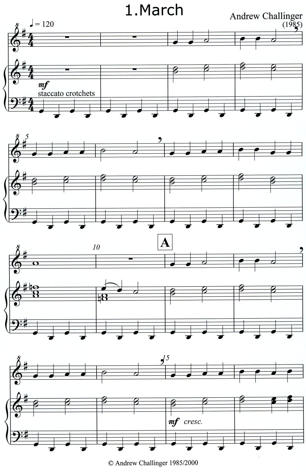 Three Little Pieces (on five notes)
