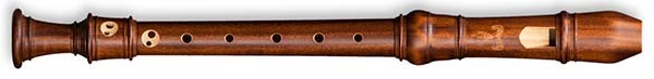 Denner-Edition Descant Recorder A-415 in Satinwood (stained)