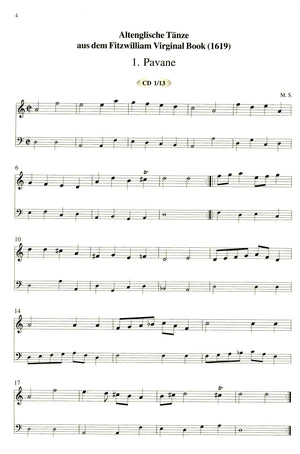 Old English Dances from the Fitzwilliam Virginal Book