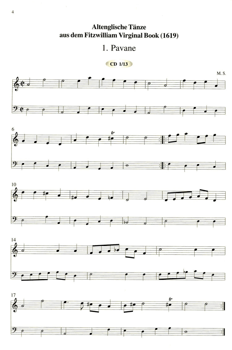 Old English Dances from the Fitzwilliam Virginal Book