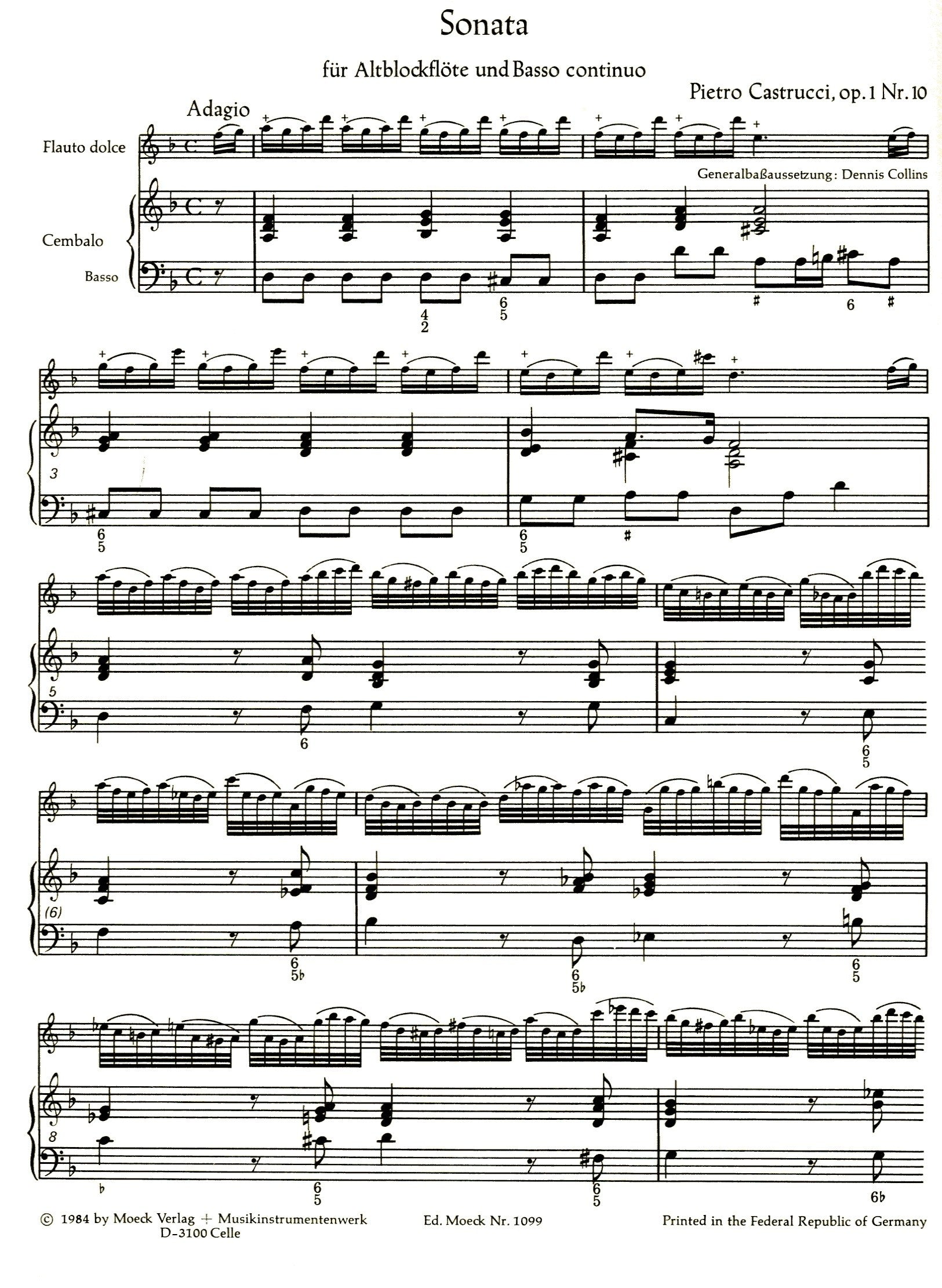 Sonata op 1 Nr 10