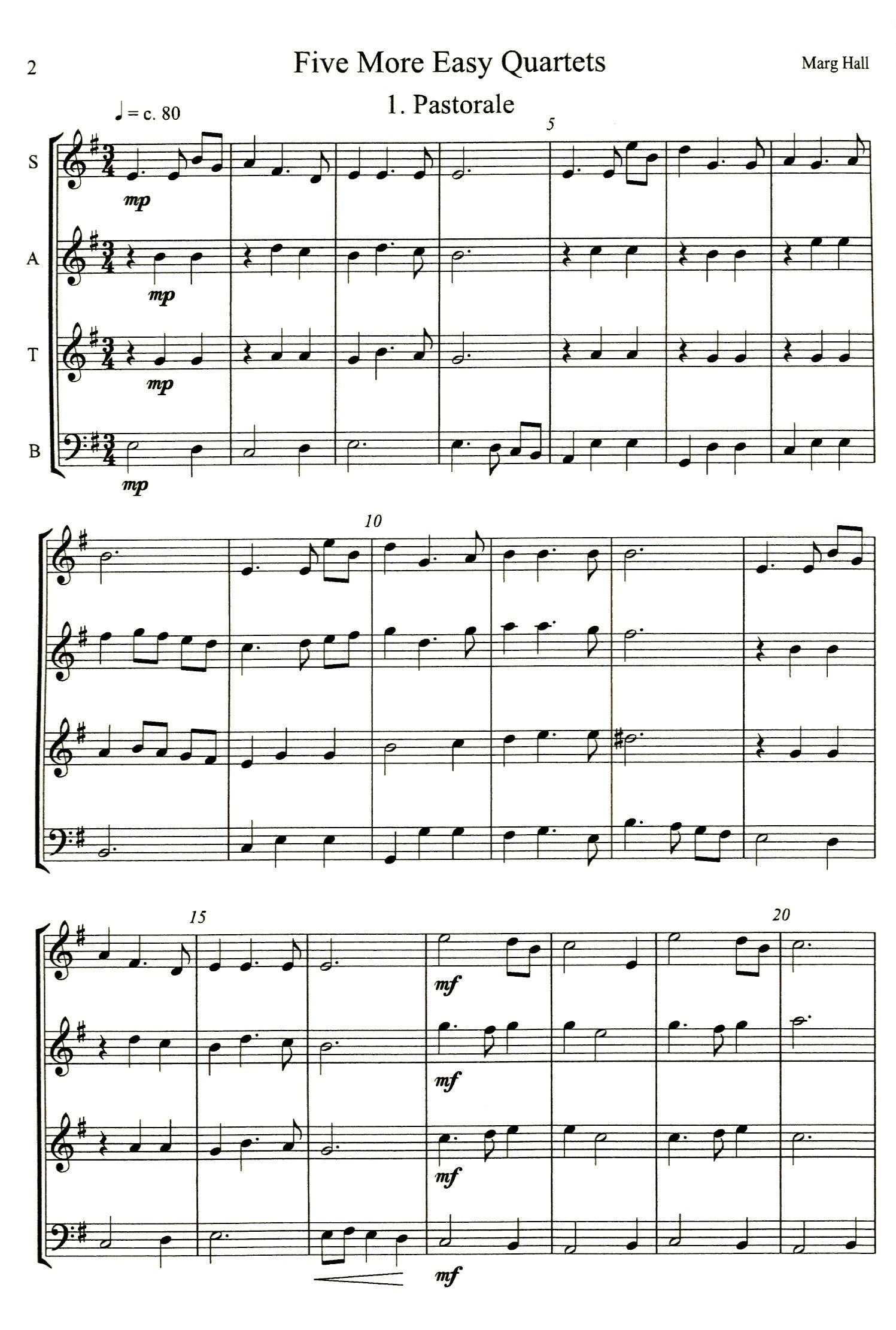 Five More Easy Quartets