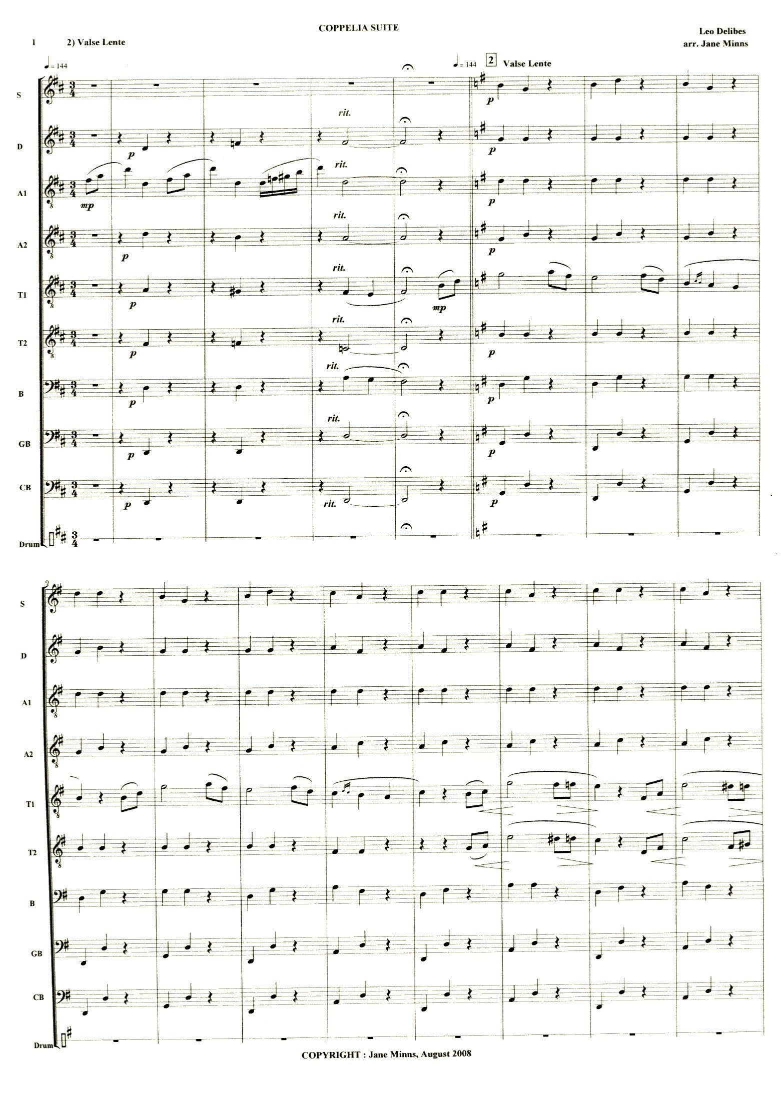 Coppelia Suite - Valse lente